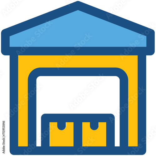 Warehouse Vector Icon
