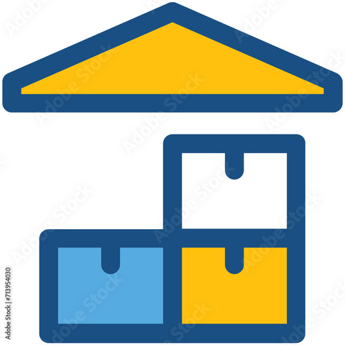 Warehouse Vector Icon