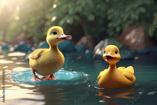 cute yellow duck