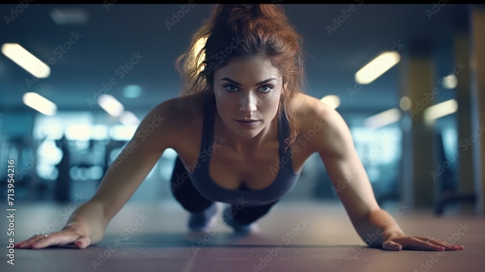 Fitness, city and woman stretching her legs in the street before a cardio workout, running or training. Sports, health and lady doing a warm up stretch for an outdoor exercise in the urban town. - obrazy, fototapety, plakaty 