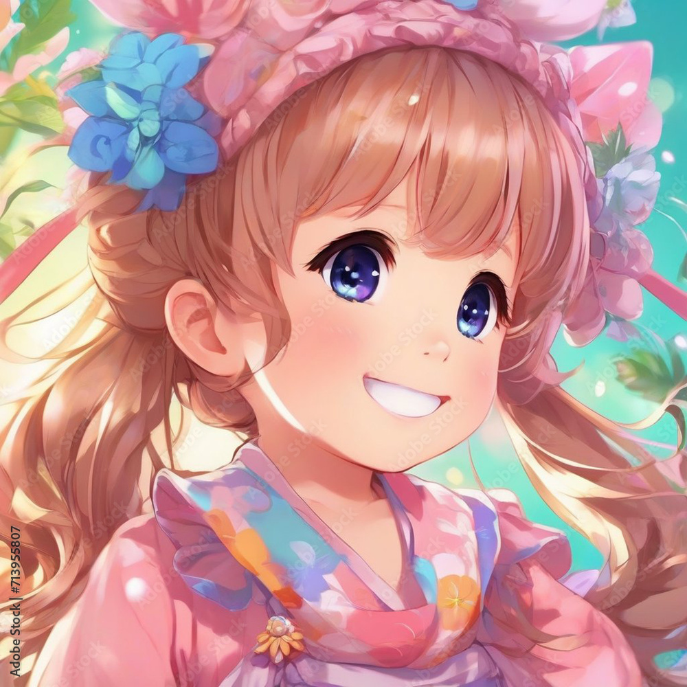 Baby Girl Graced by a Radiant Smile Baby Girl Graced by a Radiant Smile