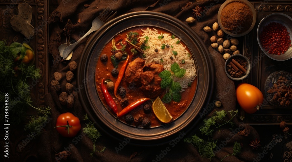 Close up on appetizing ramadan meal Close up on appetizing ramadan meal