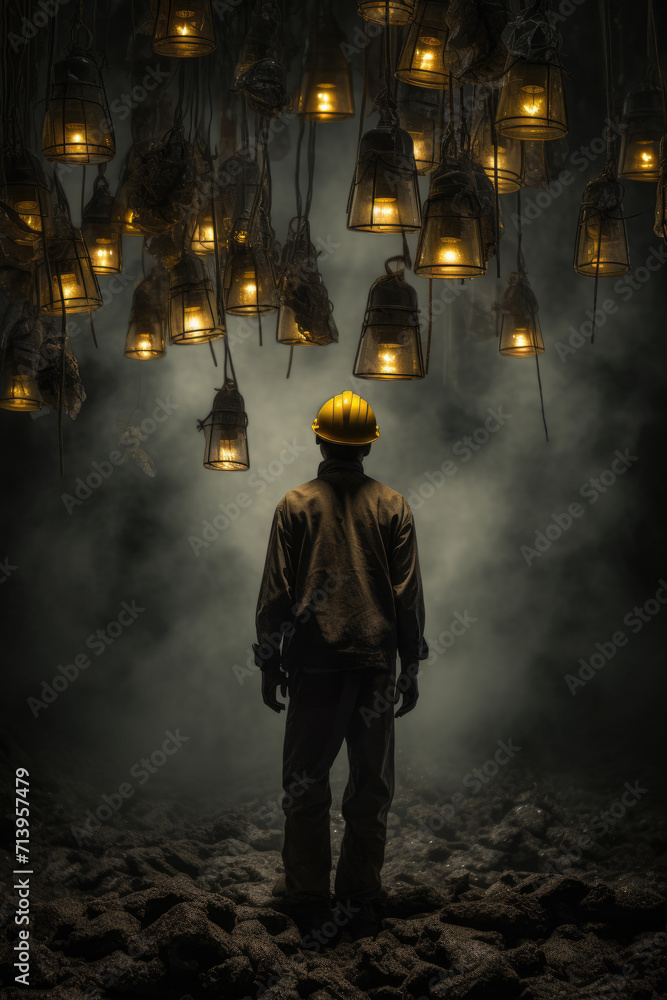 Symbolic image of worker surreal photo Symbolic image of worker surreal photo