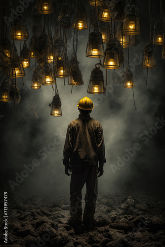 Symbolic image of worker surreal photo