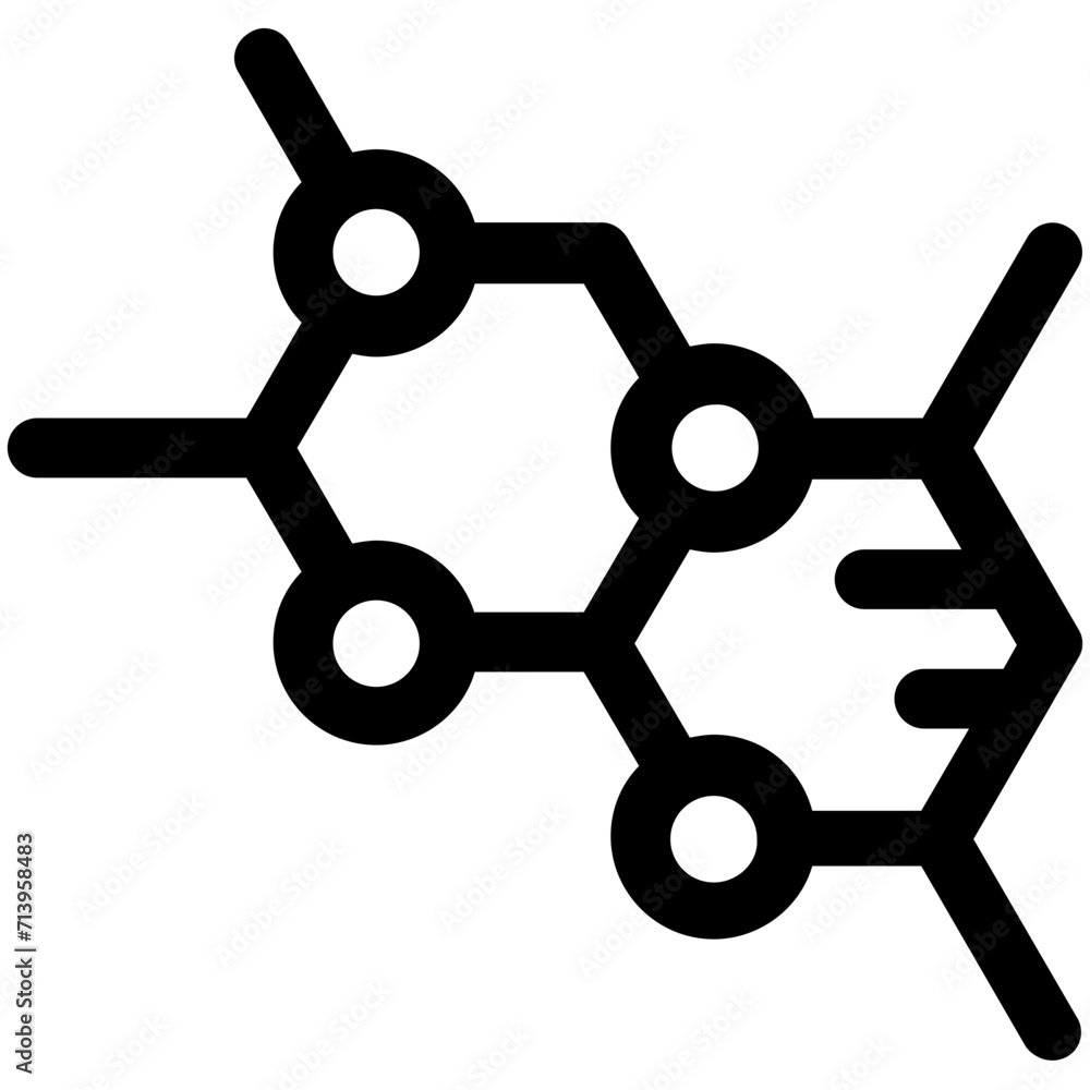 Molecule Vector Icon Molecule Vector Icon