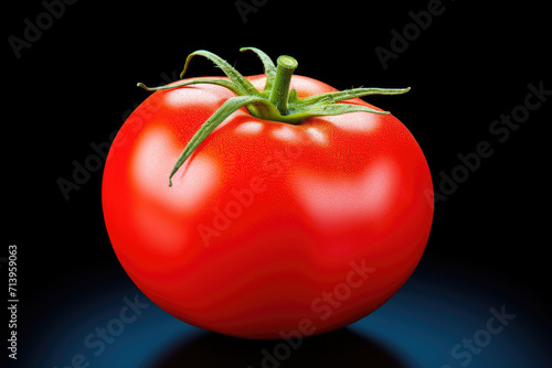 Tomato, dark navy blue isolated background