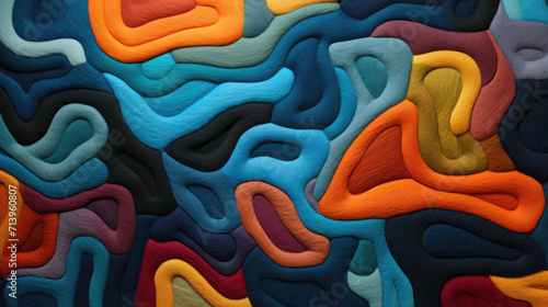 Vibrant colors felt pattern background