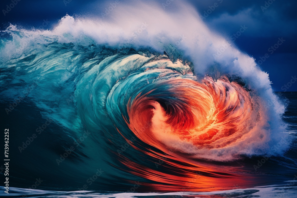 multicolor magnitude and destructive potential of a hurricane, with