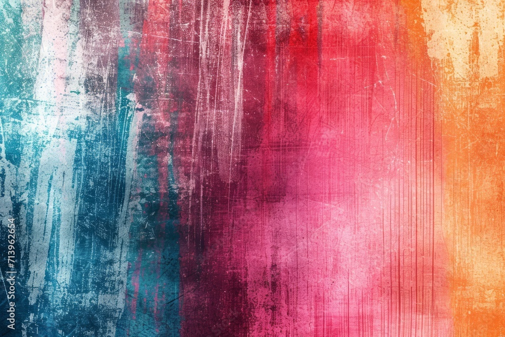 Drawing Abstract Colorful Grunge Scratch Texture Background 