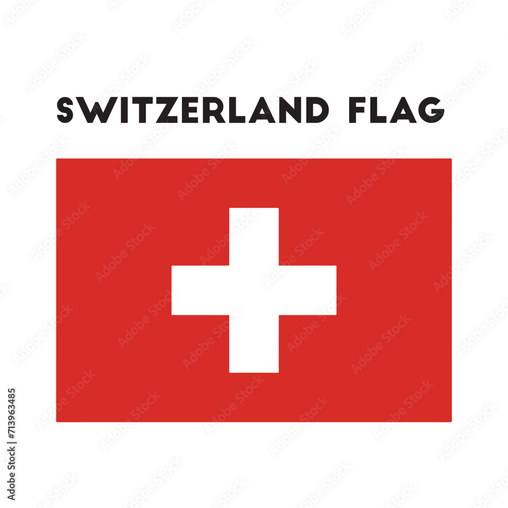 Obraz premium Switzerland flag vector