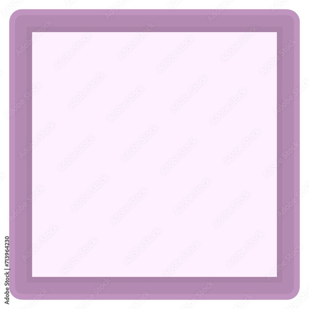 Multi-colored square shape