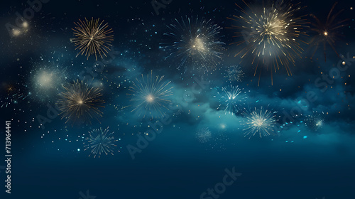 Fireworks background for celebration, holiday celebration concept