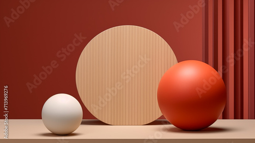 red easter egg on table