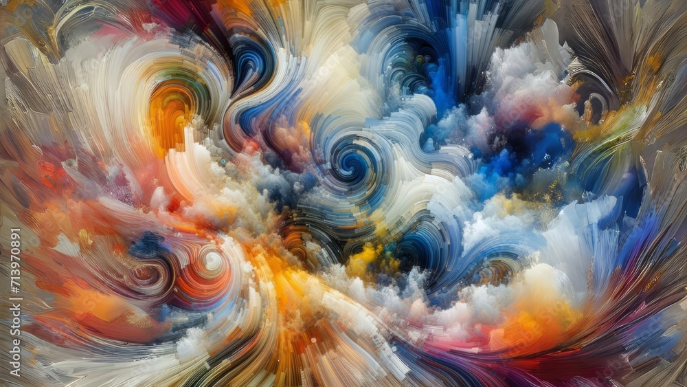 abstract secret object on colorful painting art abstract secret object on colorful painting art