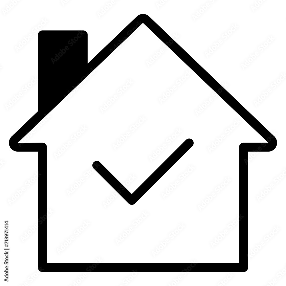 house with checkmark house with checkmark