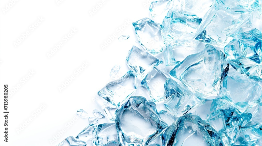 Chilled Perfection: Ice Cubes in Crisp Detail Chilled Perfection: Ice Cubes in Crisp Detail