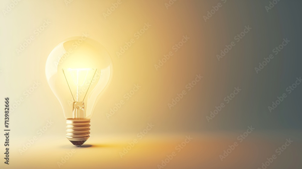 Glowing Ingenuity: A Light Bulb's Creative Spark Glowing Ingenuity: A Light Bulb's Creative Spark