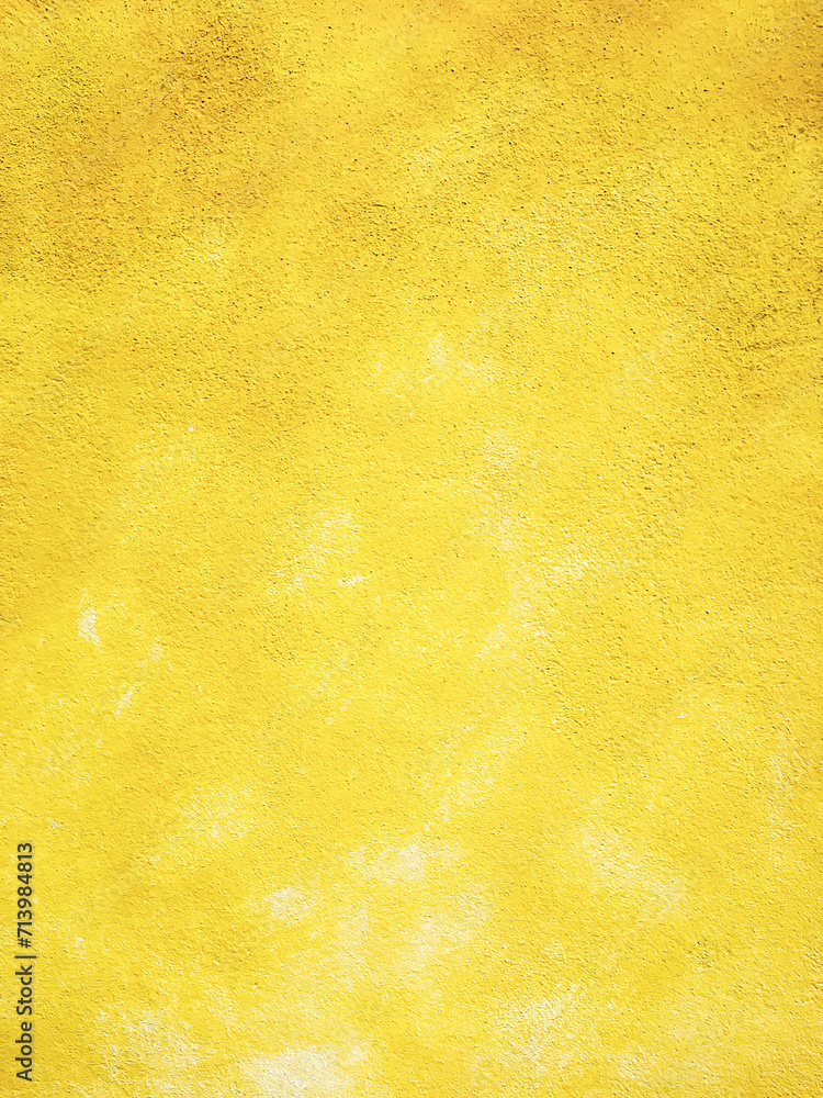 Fototapeta premium Concrete yellow colorful wall surface texture
