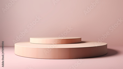Modern round product advertising podium, booth, stage, product background, promotional event background