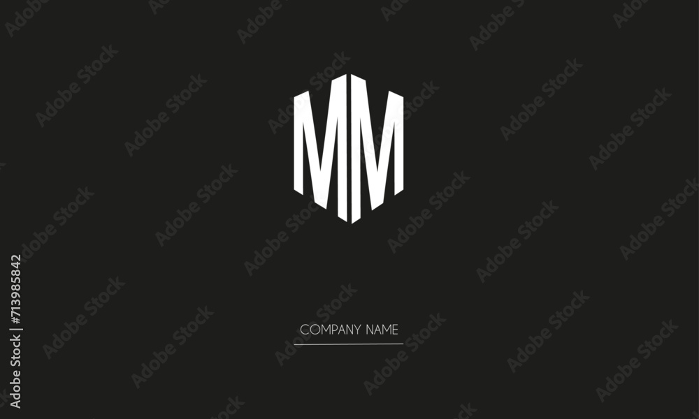 MM Minimal Logo Design Vector Art Illustration MM Minimal Logo Design Vector Art Illustration