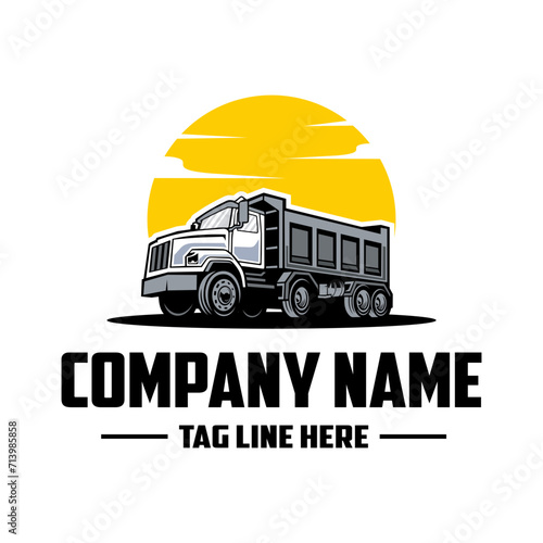 Truck company  logo vector image