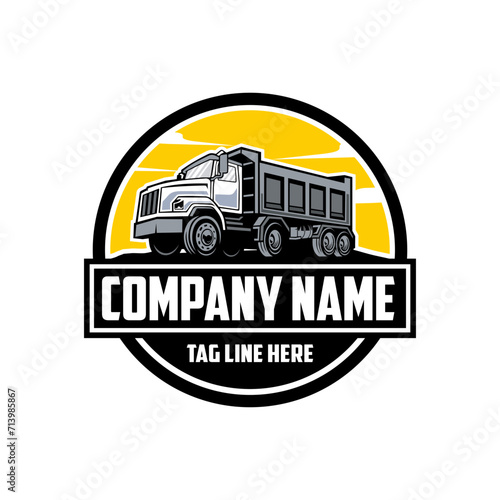 Truck company  logo vector image