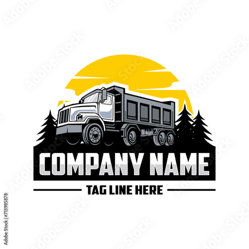 Truck company  logo vector image