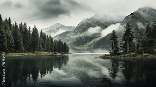 Fototapeta Naklejka Na Ścianę i Meble -  lake in mountains