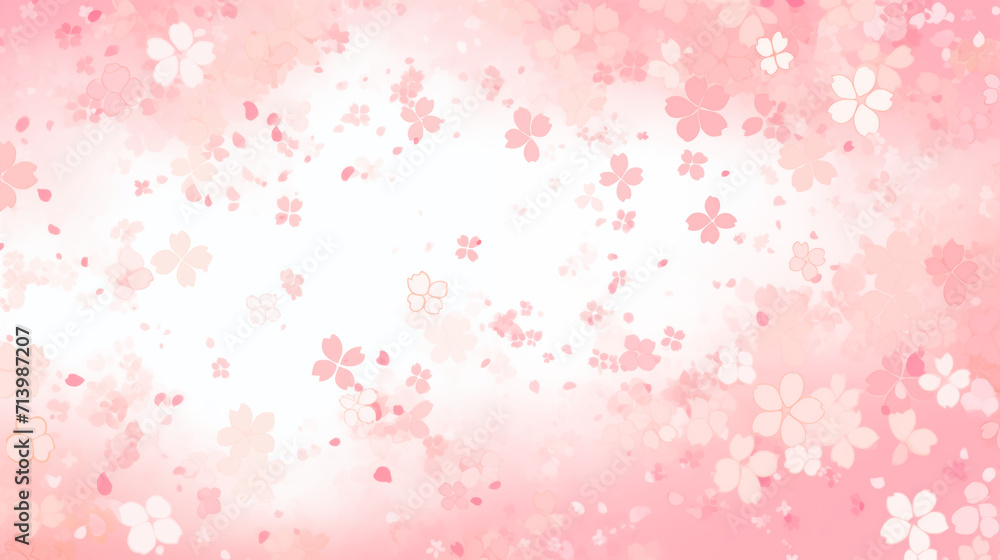 桜背景の壁紙素材