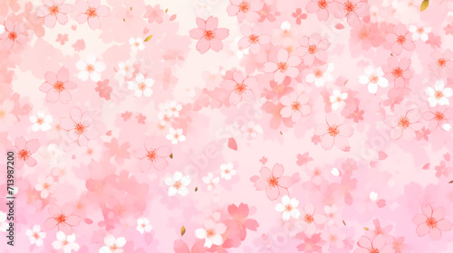 桜背景の壁紙素材