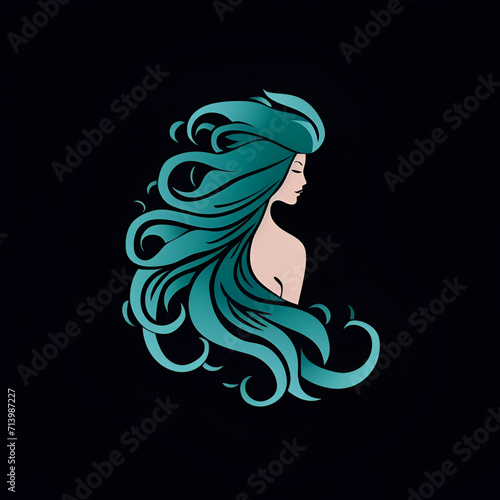 Beautiful Mermaid Logo  Design for Your Project  Ai Generative