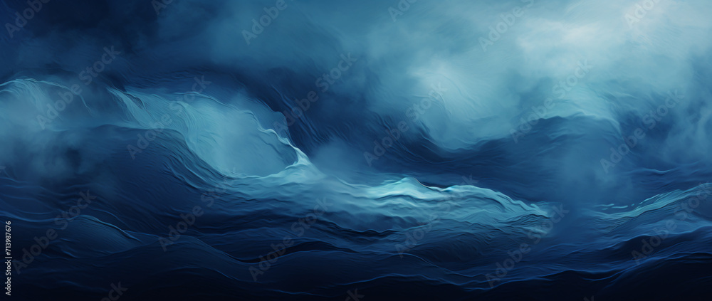 watercolor abstract art sea wave, in the style of dark cyan and dark black, glitch textures, large-scale canvas, dark sky-blue and dark navy, intricate underwater worlds, free-flowing lines, dark gray watercolor abstract art sea wave, in the style of dark cyan and dark black, glitch textures, large-scale canvas, dark sky-blue and dark navy, intricate underwater worlds, free-flowing lines, dark gray
