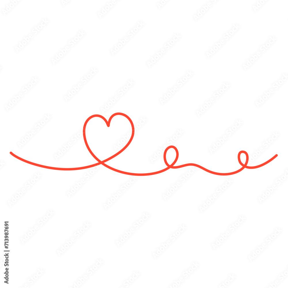 Hand lettering love heart infinity symbol