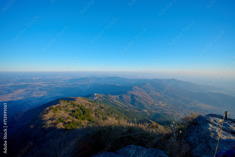 筑波山の女体山頂から見た景色