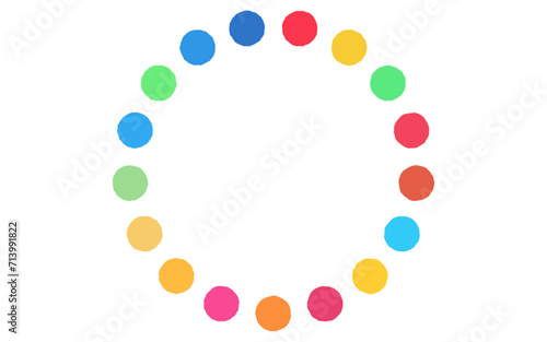 Simple color wheel with SDGs image