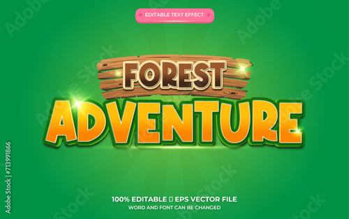 forest adventure special text effect
