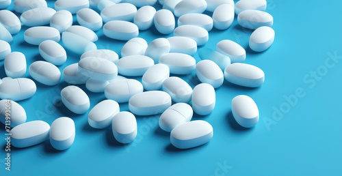 blue and white pills © lc design