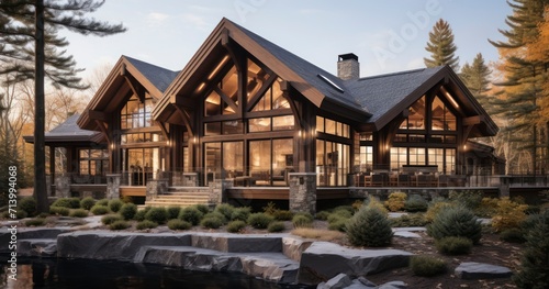 Nestled in nature, spacious timber frame retreats offer a luxurious escape amidst serene woodland