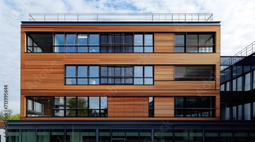Modern Veneer Facade: Architectural Innovation in Industrial Office Building