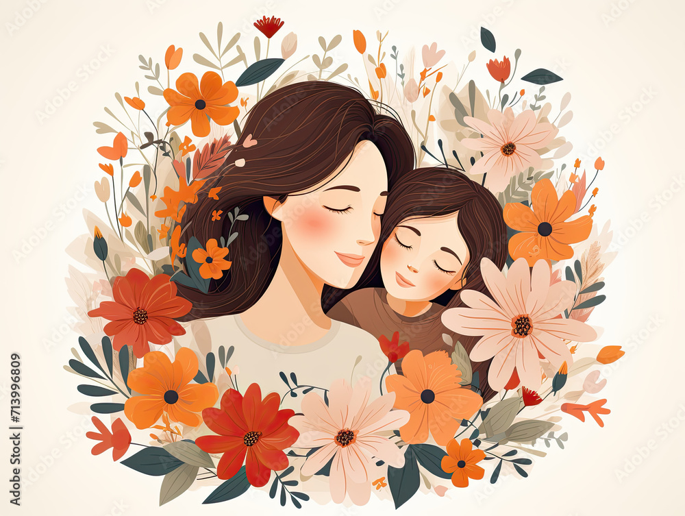 concept of love of mother and child bonding, happy mothers day concept of love of mother and child bonding, happy mothers day
