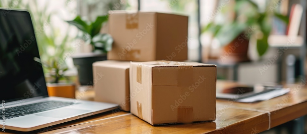 SME e-commerce involves checking online orders, sending packaging boxes, and working with parcel boxes for selling products through online marketing. SME e-commerce involves checking online orders, sending packaging boxes, and working with parcel boxes for selling products through online marketing.