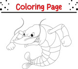 Happy animal coloring page for kids