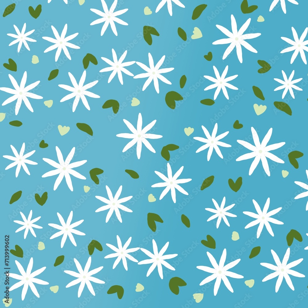 seamless pattern with flowers white seamless pattern with flowers white