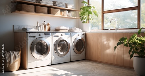 The Art of Laundry. Blending Modern Design Elements for a Stylish and Practical Room