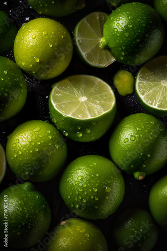 Lime with droplets of water © Edik