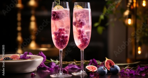 A Plum's Magical Infusion in Prosecco Cocktails for a Palate Pleaser