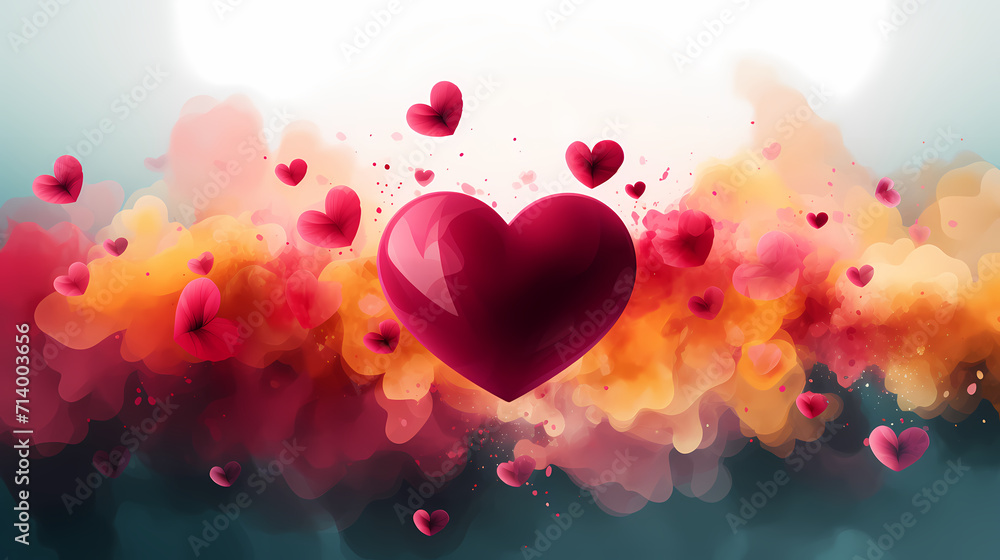 Romantic heart-shaped Valentine's Day background, symbolizing Valentine's Day, wedding, love Romantic heart-shaped Valentine's Day background, symbolizing Valentine's Day, wedding, love