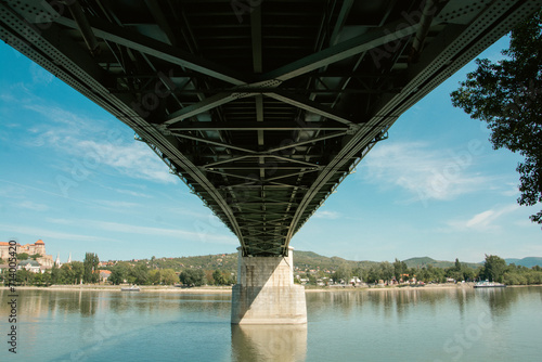 Bridge over the river Danube on the Slovakia - Hungarian border