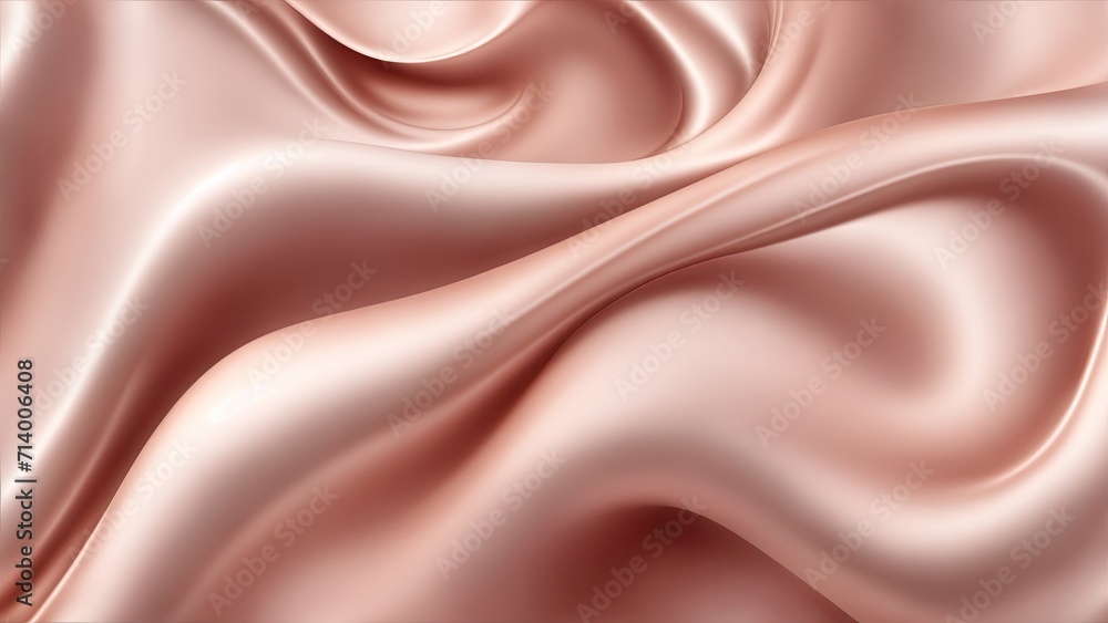 Soft pastel brown shiny satin silk swirl wave background Soft pastel brown shiny satin silk swirl wave background