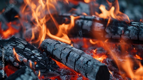 close up of burning sticks 